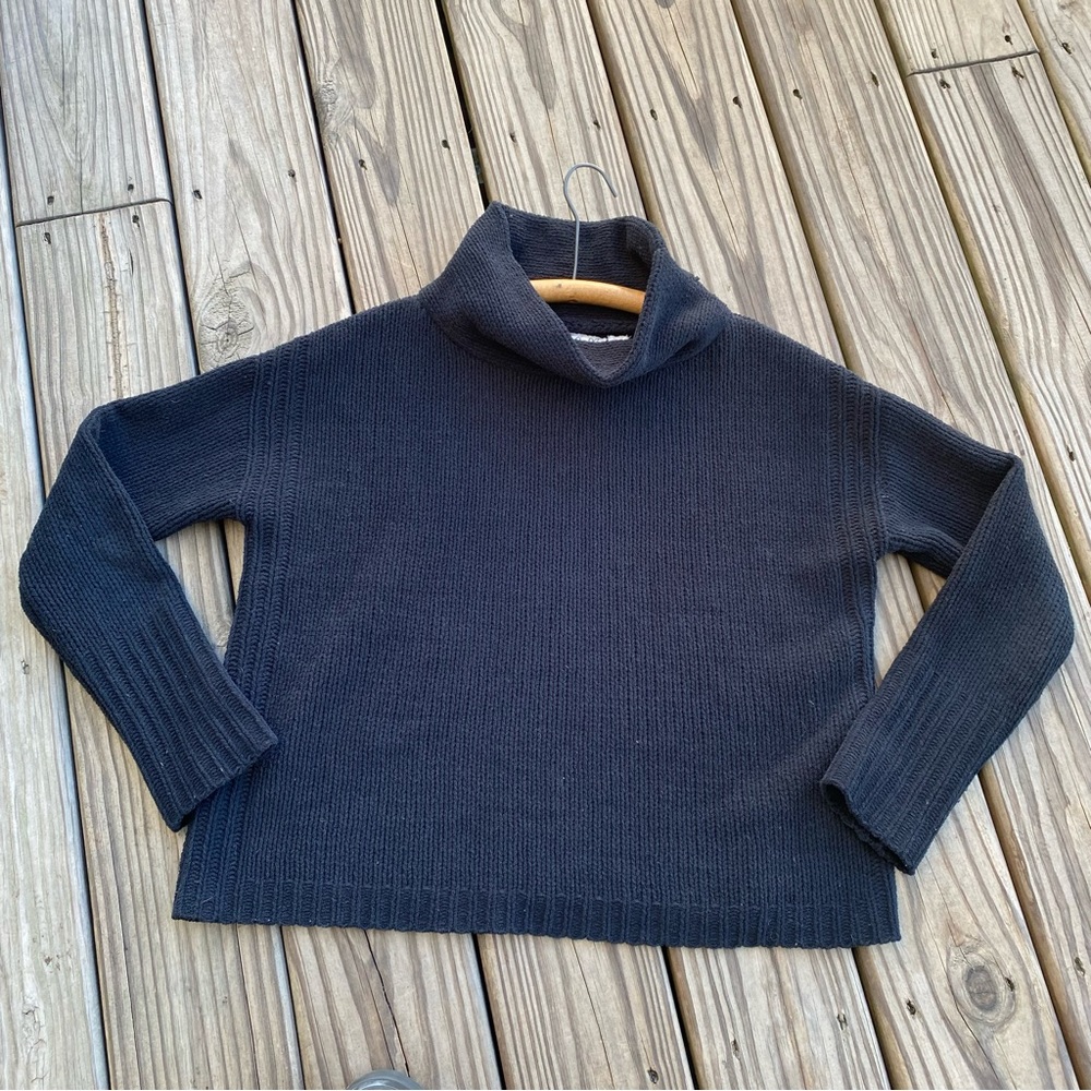 Field Flower Anthropologie Chenille Funnel Neck Sweater